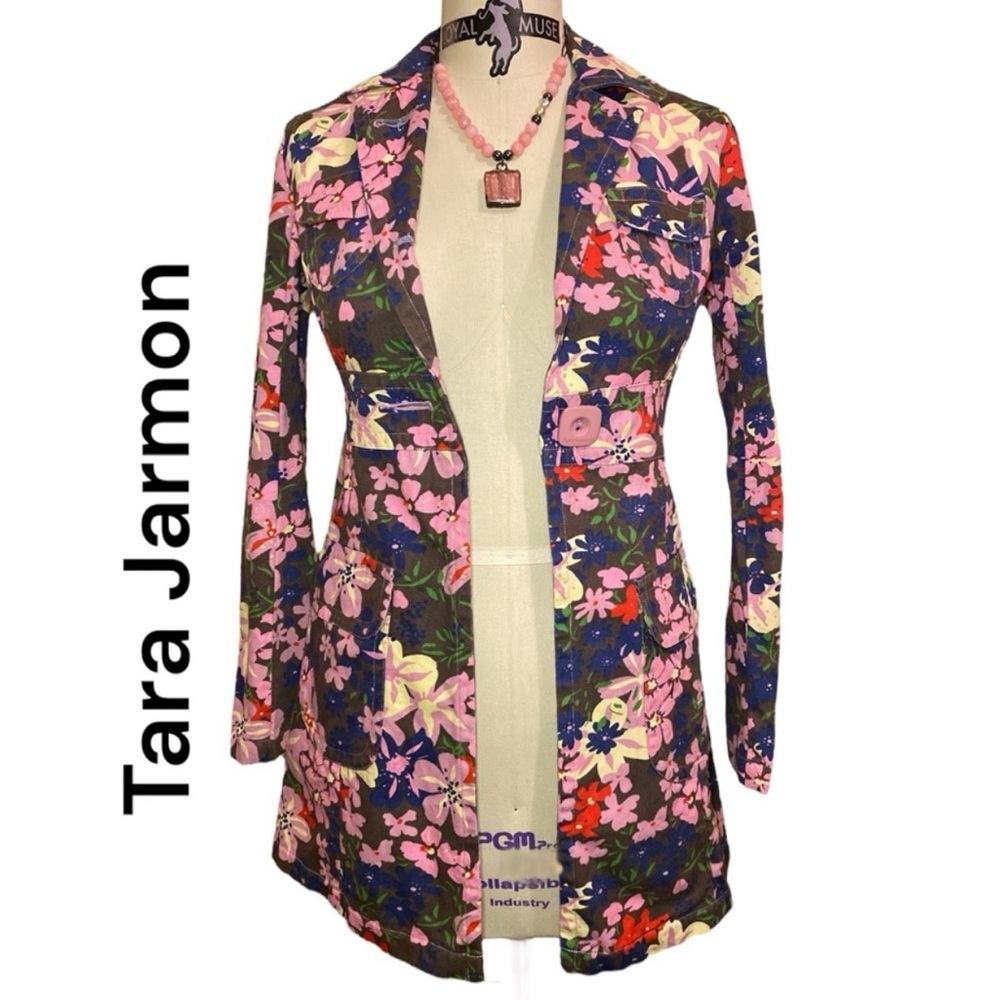 Tara Jarmon for Target / Floral All Weather Coat Jacket Denim Type